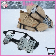 FLUSH 1Pair 24 Teeth Ice Claw, Anti-Slip Shoe Covers Ice Gripper Spike,  Spike Universal Spike Grips