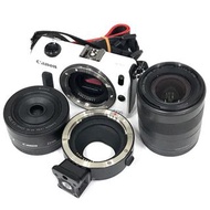 CANON EOS M EF-M 22mm 1:2 STM 18-55mm 1:3.5-5.6 IS STM 數碼相機 附鏡頭