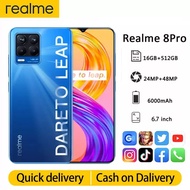 ♜ReaIme Phone 8 Pro 5G 12GB+512GB 6.5Inch cellphone Android Phones 5G Dual Sim Smartphone COD✣