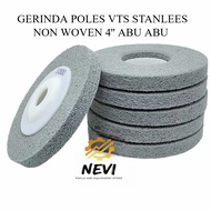 VTS STAINLESS Steel NON WOVEN 4 Pieces Grey MONEL GRINDING WHEEL 4 Inch GRINDING WHEEL 4 Inch