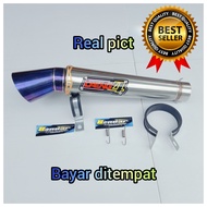 Silincer Daeng sai4 inlet 50mm Suara Garang kualitas terbaik | Silincer Daeng SAI 4 Vixion Satria fu