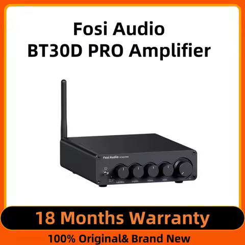 Fosi Audio Bluetooth Sound Power Amplifier 2.1 Channel Amp Audio Reciver for Speaker Subwoofer 165Wx