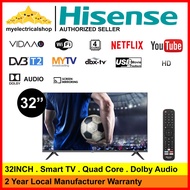 Hisense 32 Inch HD VIDAA Smart TV 32A5600F DVB-T2 DTTV IDTV MYTV Myfreeview Netflix Youtube