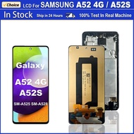 OLED High Quality For Samsung Galaxy A52 4G LCD A525 SM-A525F LCD Touch Screen Digitizer Assembly Fo