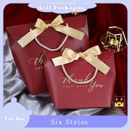 💌SG Stock💌Tote Bag Wedding Candy Box Goodie bag Gift Box Party Supplies Table Decoration Event Paper Boxes Package