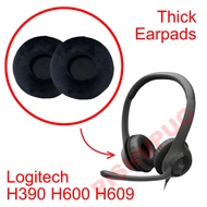 Headset Ear Pads Foams Replacement For Logitech H390 H600 H609 Pads Cushion Thick Soft Clean