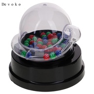 [Cuticate1] Mini Transparent Shake Lucky Ball Machine for Lottery Bingo Games Recreation