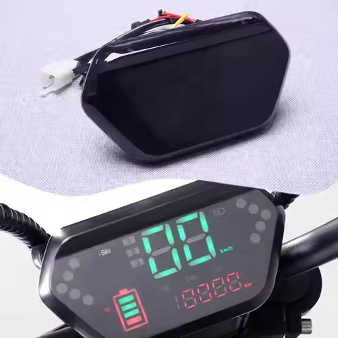 LED Display Meter Control Panel Motor Controller Durable Fit for E-Bikes Scooter 1N1 DJ-9 F6 48V 60V