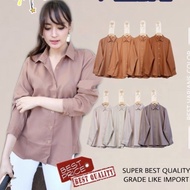 KEMEJA OVERSIZE BASIC SHIRT XXL PLAIN SHIRT