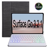 for Surface Go 3 10.5 inch 2021 Backlit Keyboard Case Wireless Detachable Keyboard with Slim Cover for Microsoft Surface Go 3 2 1