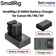 SmallRig LP-E6NH Battery Charger Set for Canon LP-E6NH Battery, Double Slot LP-E6NH Charger 2040mAH 