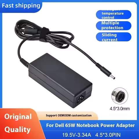 19.5V 3.34A 65W 4.5*3.0mm Laptop Charger Ac Adapter For Dell Inspiron 15 3551 3552 3558 5551 5552 55