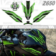 3D Tank Pad Sticker Motorcycle Fuel Tank Protection Decal For Ninja 650 Z 650 z650 2017-2024 2023 20