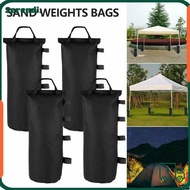 SERENDI 1/4Pcs Garden Gazebo Foot Leg, with Handle Black Tent Sandbag, Durable Canopy Weights Sand Bag Outdoor