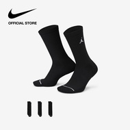 [25-29.6 | VOUCHER 35% & MUA 2 GIẢM 5%] Tất cổ cao Jordan Everyday Crew Socks (3 Pairs) - Black