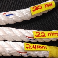 [1 meter] PP rope 20mm 22mm 24mm Tali PP Kualiti Baik / Nylon Rope Tali Putih White PP Rope