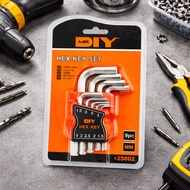 Durable Allen Wrench Set with Organizer 9-Piece Hex Key Set | Metric Allen Wrenches (1.5-10mm)