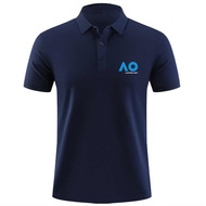 Australian  AO Open Sports POLO Shirt Tennis Coach Training Lapel T-Shirt 0120