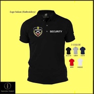 Baju Sulam Polo Classic T Shirt Security Guard Cotton Polo T Shirt T-Shirt Shirts Sekuriti Uniform O