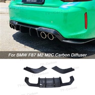 Real Carbon Fiber Car Racing Rear Bumper Diffuser Lip Spoiler for BMW 2 Series F87 M2 M2C 2016 -2020