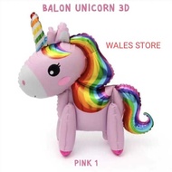 Jumbo 3D unicorn theme foil balloon 3D jumbo unicorn balloon/