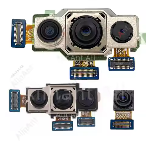 AiinAnt Small Front Selfie Back Macro Depth Wide Main Rear Camera Flex Cable For Samsung Galaxy A60 
