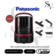 PANASONIC 2100W CYCLONE BAGLESS CANISTER VACUUM CLEANER MC-CL607RV47