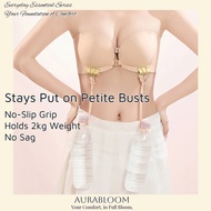 [AuraBloom] Front Buckle Tube Top Strapless Underwear Women Anti-slip Push-up Small Breasts Look Big