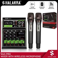 SHALANRA M4S PRO  Audio mixer built-in rechargeable wireless microphone with Bluetooth/MP3/48V phant