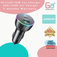 JR-CL26 70W Car Charger 2PD+1USB Car Charger