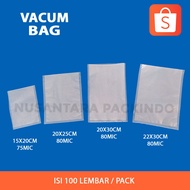 VACUUM BAG 22x30, 25x35, 28x40, 30x40, 32x45 EMBOSSED VACUUM PLASTIC/ @20 PCS