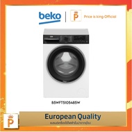 Beko B5WFT5105485W เครื่องซักผ้า ฝาหน้าสีขาว รุ่น B5WFT5105485W ขนาด 10.5 กก. ระบบ Inverter รอบปั่น 