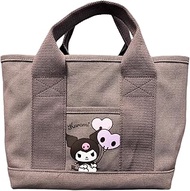Yasuda Tsusho Sanrio Characters Canvas Divider Mini Tote Bag, Chrome (H x W x D): 7.9 x 9.1 x 6.3 in