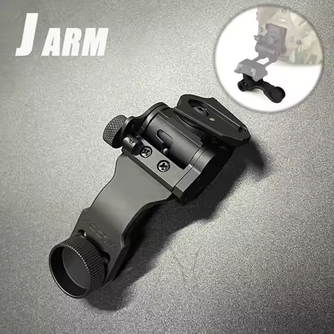 Metal J Arm NVG Mount Helmet Bracket Adapter PVS14 Night Vision Goggles Dovetail Binocular Bridge fo