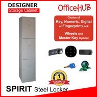 OFFICEHUB 3 Door Steel Metal Locker ★ Bookshelf ★ Home / Study / Office Cabinet ★ Metal Cabinet ★ Pa