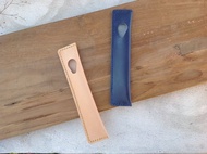 鋼筆套,筆插,鉛筆盒,筆袋 單支手縫,真皮【屆時皮革】原皮,藍色