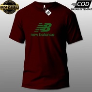 KAOS BAJU DISTRO NB DEWASA TSHIRT DEWASA SABLON HIJAU KATUN COMBED 30S LENGAN PENDEK