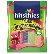 Hitschies Saure Drachenzungen เยลลี่ผลไม้รวม  เคี้ยวหนึบ น้ำหนัก 125 กรัมสินค้าจากเยอรมัน  (Vegen)  