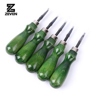 Leather Edge Skiving Beveling Wooden Handle Craft DIY Cutting Tool Kit For DIY leather manual cuttin
