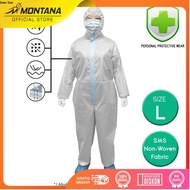 MONTANA Hazmat Suit Waterproof & Quick Dry Corona Protection Medical PPE Suit