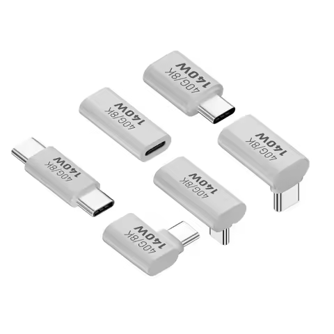 Type-C Adapter USB C 140W 40G 8K Plug Fast Charging and High Speed Data Transfer for Laptops Phones 