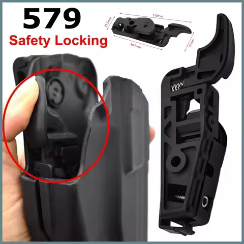 579 Gun Holster Safety Locking Pistol Case For GL 17WALTHER PPQ M2 9/40 HK45 CZ75 TAURUS PT840