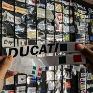 Quick Print ducati FLAG sticker, Italian Italian ducati logo sticker