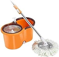 360 Spin Mop Bucket Floor Cleaning Included Handle with 6 Microfiber Mop Heads Decoration