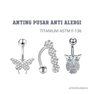 ASTM F136 titanium belly earrings