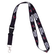 Desert Cactus Miami Heat Lanyard Keychain Detachable NBA Breakaway Snap Buckle National Basketball A