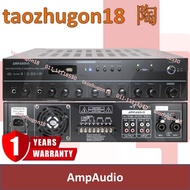 AmpAudio 180W / 120W 2-Zone Public Address Amplifier PA System Sistem Surau Masjid USB [Not TOA Bran