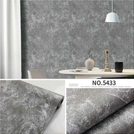 Grey Cement Wall Paper 8m to/d 9m x 45cm