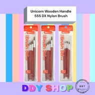 Unicorn Wooden Handle 555 DX Fine Nylon Brush