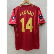 2005 2006 Liv GERRARD ALONSO Top Quality Home Retro Football Jersey T-shirt